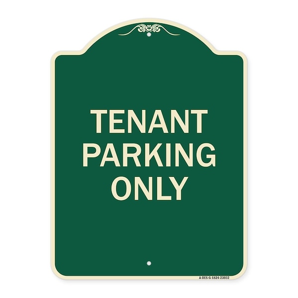 Signmission Reserved Parking Tenant Parking Heavy-Gauge Aluminum Architectural Sign, 24" x 18", G-1824-23032 A-DES-G-1824-23032 - main